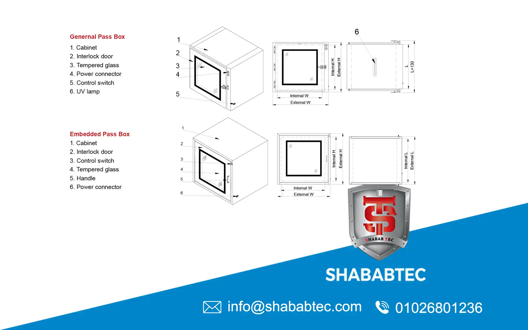 Pass Box Dimensions
