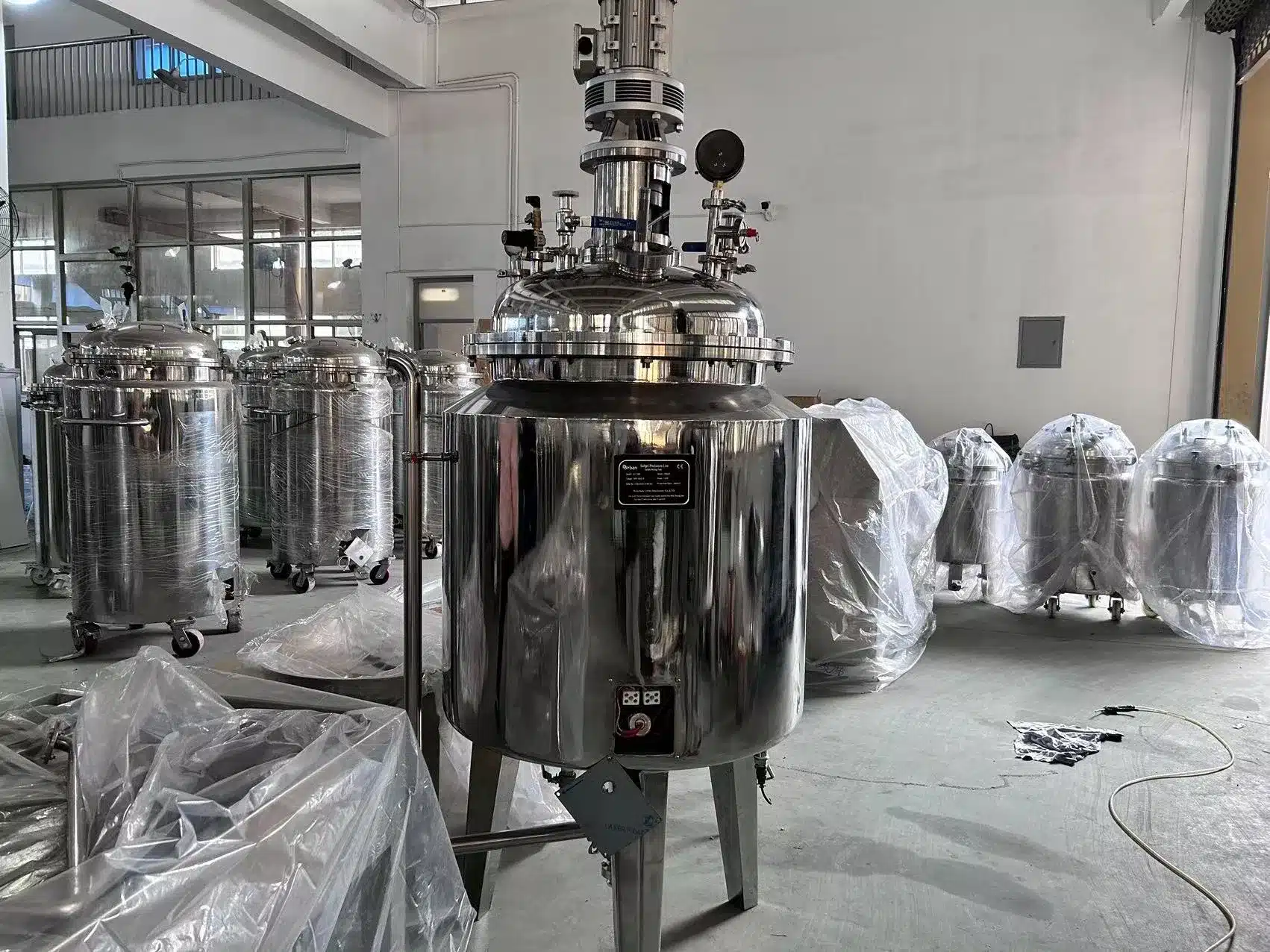 ShababTec Pharmaceutical Processing and Mixing Vessel Pharmaceutical stainless steel mixing vessel fabricated by ShababTec in Egypt