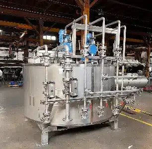 Custom Pharmaceutical Stainless Steel Skid Assembly Custom stainless steel skid fabricated by ShababTec