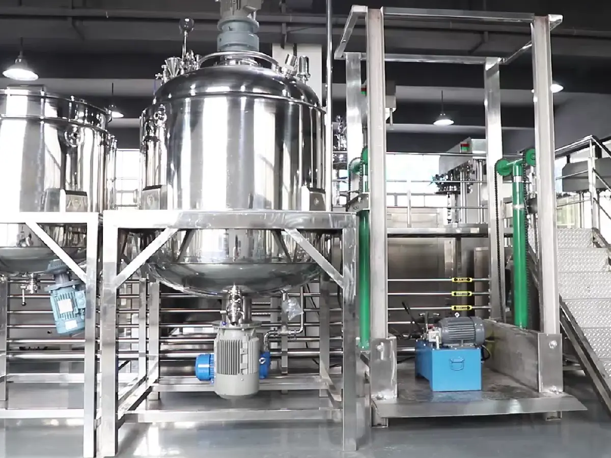 ShababTec Vacuum Homogenizer and Emulsifier Vacuum homogenizer emulsifier for pharmaceutical and cosmetic processing