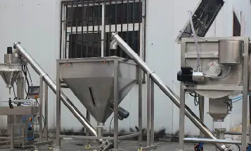Powder mixing equipment installation