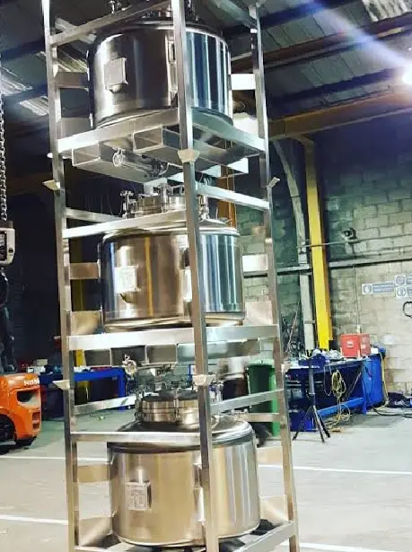 Stainless Steel Vessel Fabrication Workshop Stainless steel process vessel fabrication by ShababTec in Egypt