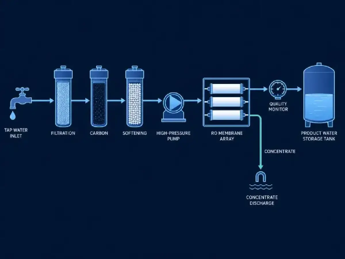 Water Softening Before RO Water hardness reduction before reverse osmosis pretreatment