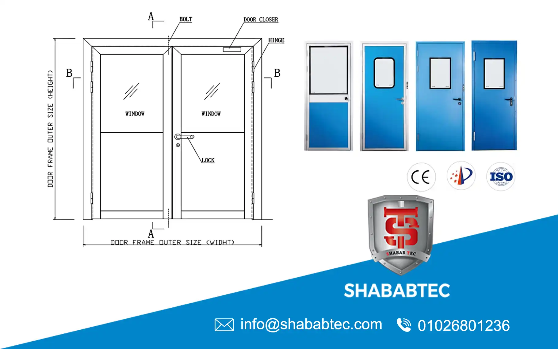 Clean Room Doors Specifications