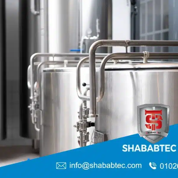 Stainless steel mixing tank with motor agitator